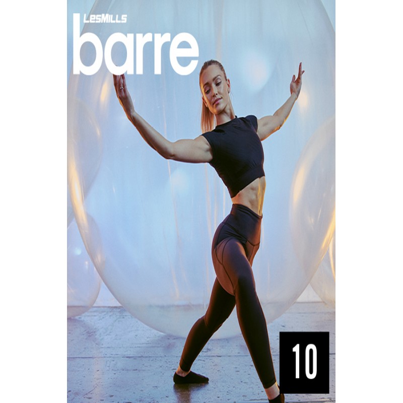 [Hot sale]Les Mills Routines Barre 10 New Release 10 DVD, CD & Notes