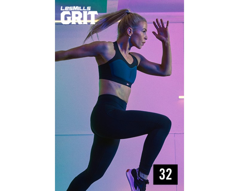 [Hot sale]Les Mills GRIT Cardio 32 New Release CA32 DVD, CD & Notes