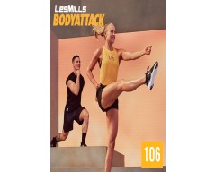 [Hot Sale]2019 Q3 LesMills Routines BODY ATTACK 106 DVD + CD + NOTES