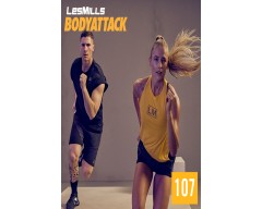 [Hot Sale]LesMills BODY ATTACK 107 New Release 107 DVD, CD & Notes