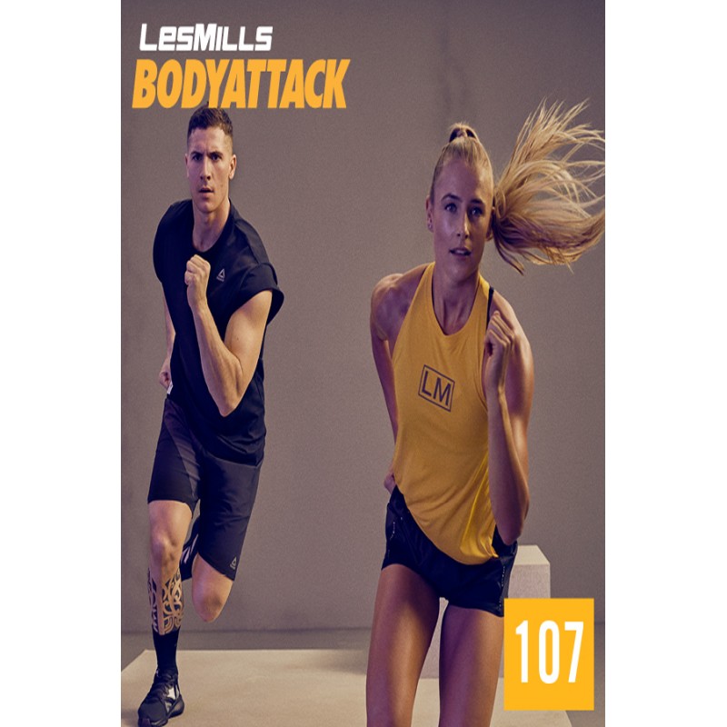 [Hot Sale]LesMills BODY ATTACK 107 New Release 107 DVD, CD & Notes