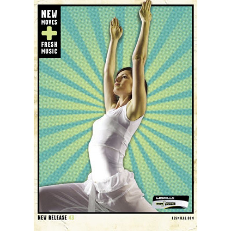 Les Mills Bodyflow 43 DVD, CD, Notes Body flow balance