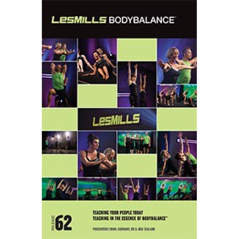 Les Mills BODYBALANCE 62 DVD, CD, Notes BODY BALANCE