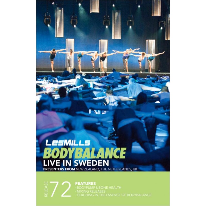 Les Mills BODYBALANCE 72 DVD, CD, Notes BODY BALANCE