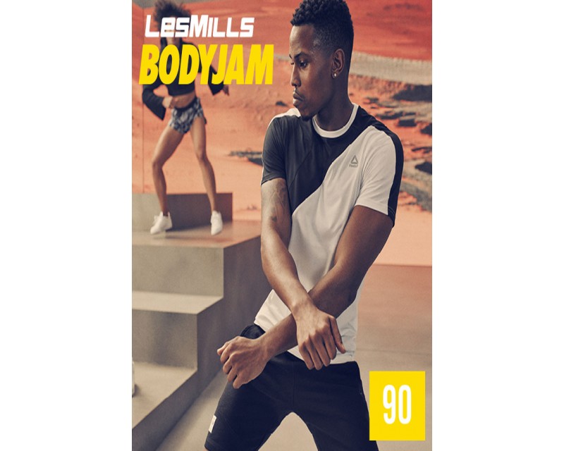 [Hot Sale] 2019 Q3 LesMills Routines BODY JAM 90 DVD + CD + waveform graph