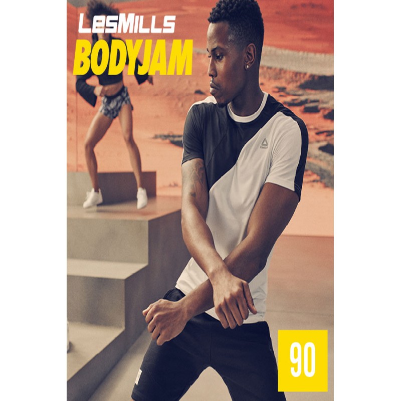 [Hot Sale] 2019 Q3 LesMills Routines BODY JAM 90 DVD + CD + waveform graph