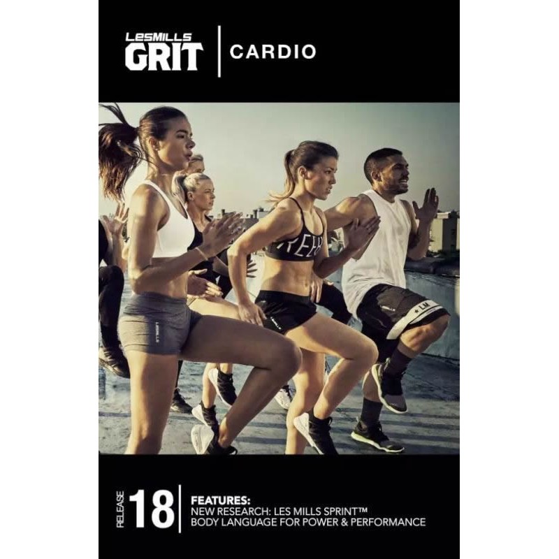 GRIT Cardio 18 DVD+CD + waveform graph