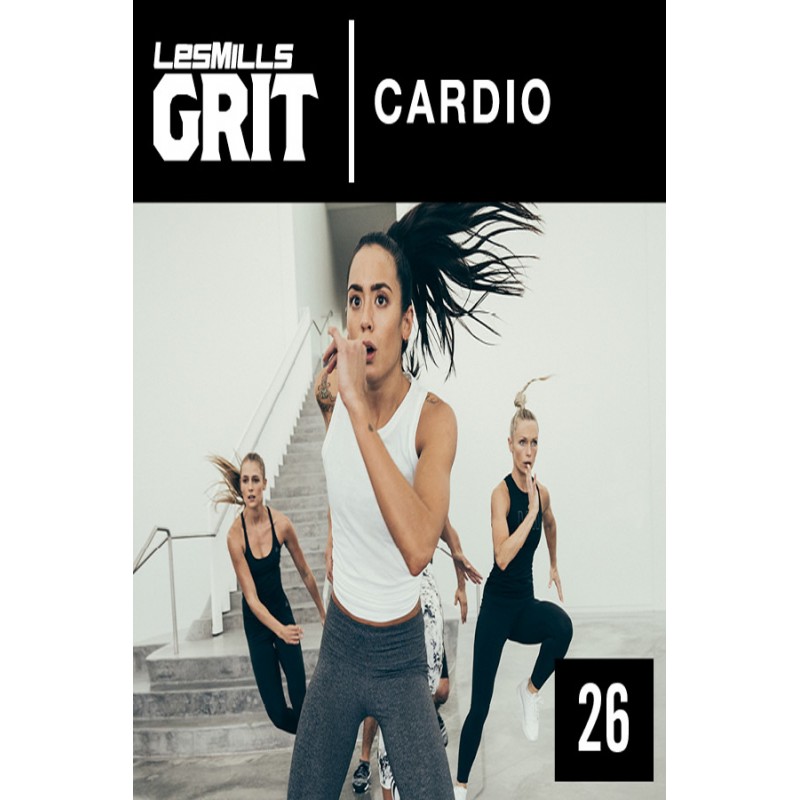 [Hot Sale]2018 Q3 Routines GRIT Cardio 26 DVD+CD + waveform graph