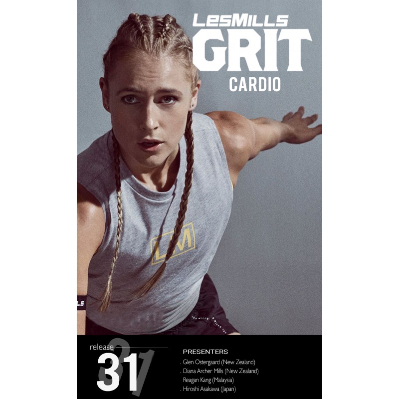 Les Mills GRIT Cardio 31 New Release CA31 DVD, CD & Note