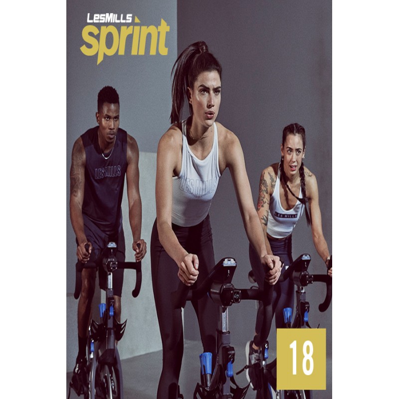 [Hot Sale]Les Mills Routines SPRINT 18 New Release 18 DVD, CD & Notes