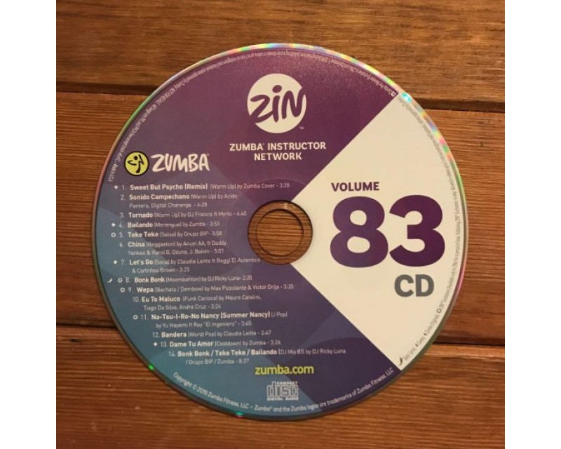 [Hot Sale]2019 New dance courses ZIN ZUMBA 83 HD DVD+CD